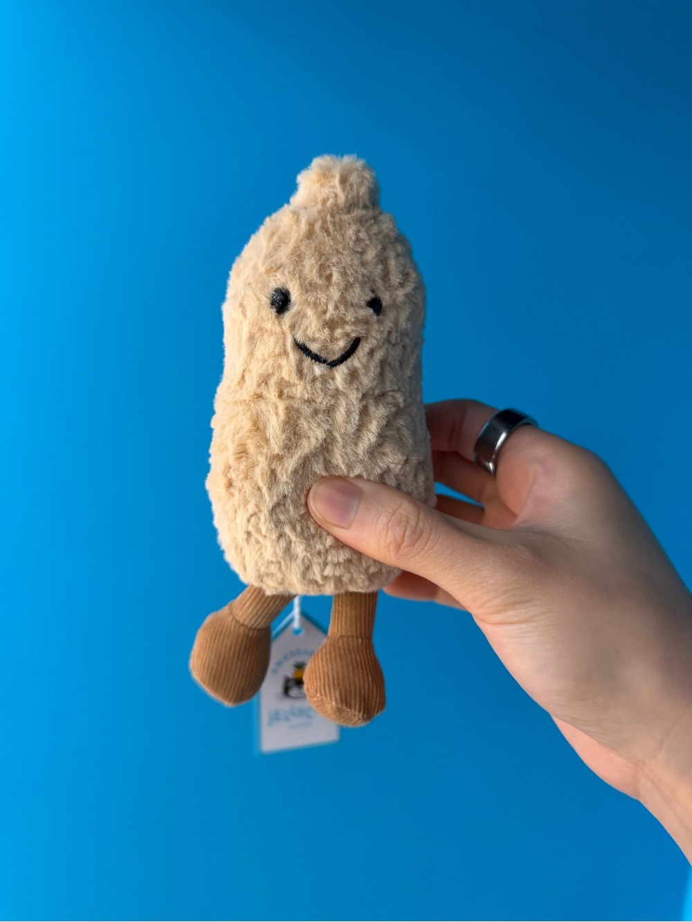 Jellycat Beige Plush with Brown Legs peanut